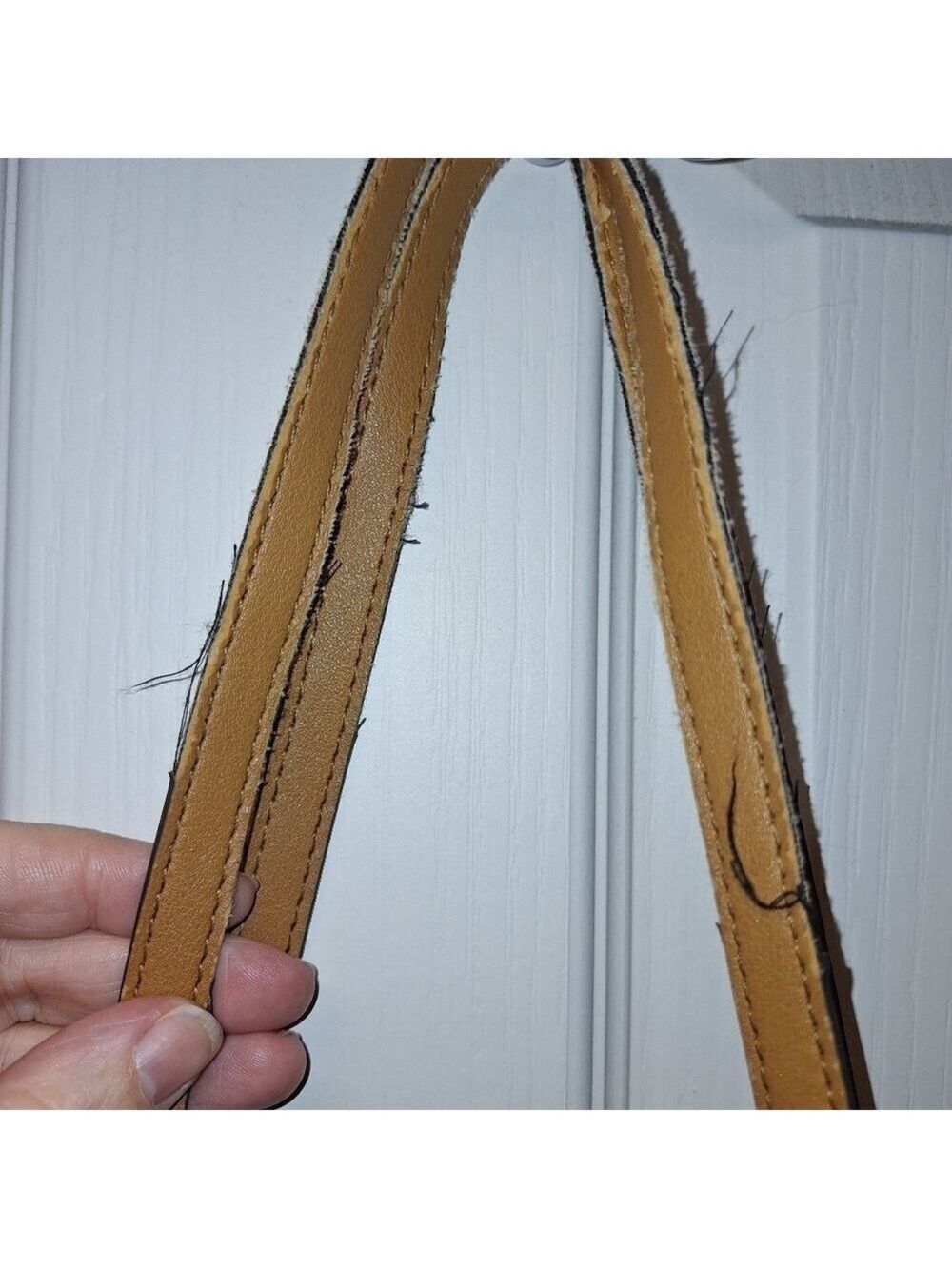Floral Tote Bag Tan Straps - Picture 5 of 7